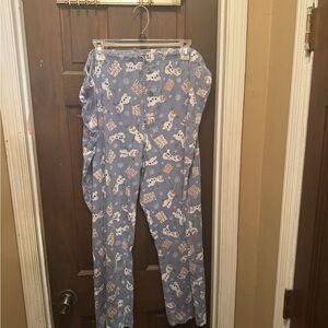Women’s 2XL Disney Blue Snowman Pajama Pants
